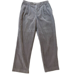 Vintage 90s Talbots David Brooks Corduroy Pants Women's Size 16 Taupe Gray